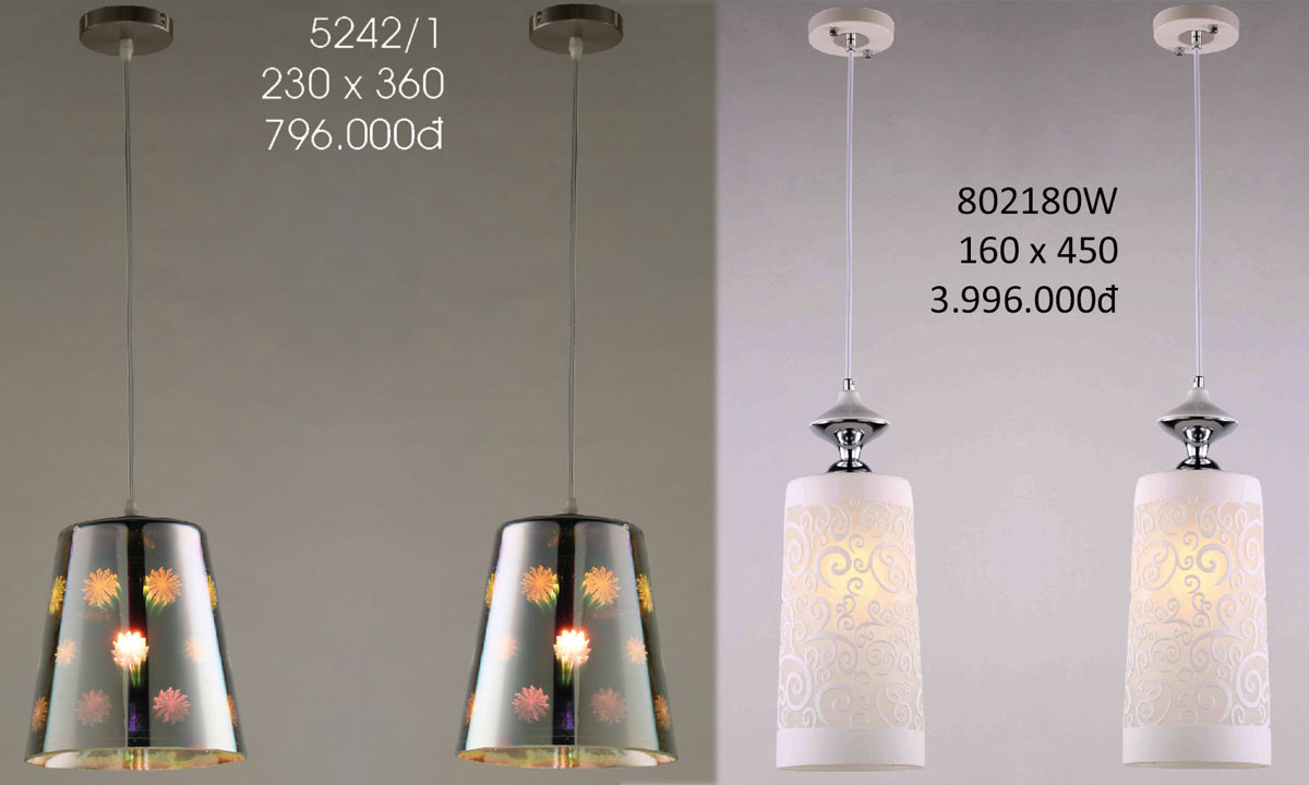 Đèn Thả Trang Trí Kiểu Dáng Hot Nhất Năm 2023